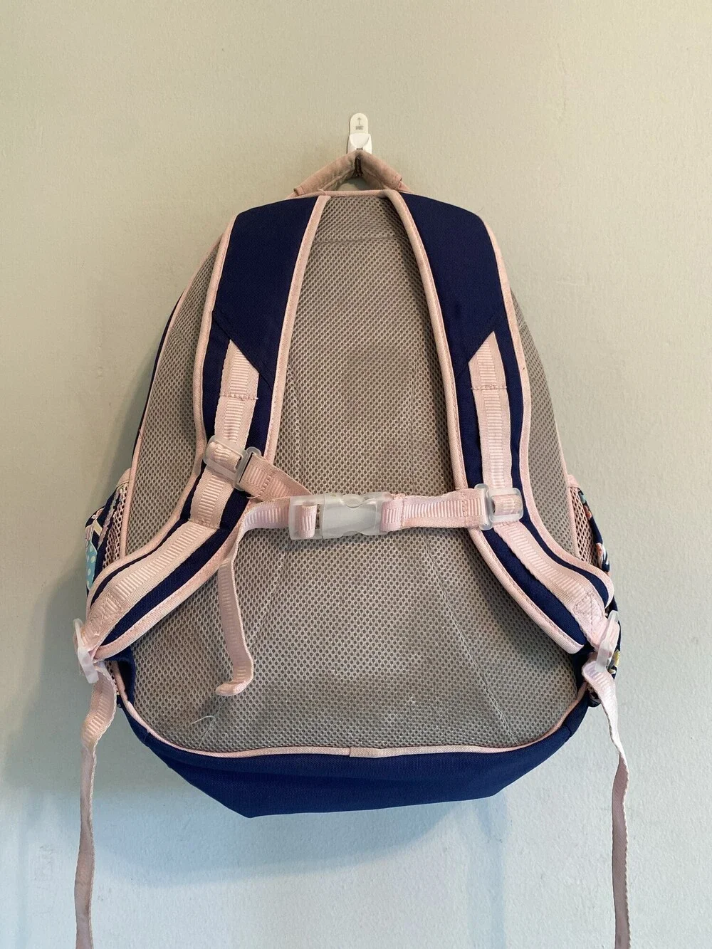 Pottery Barn Kids Mermaid Backpack Navy Pink Lily Grace Embroidered